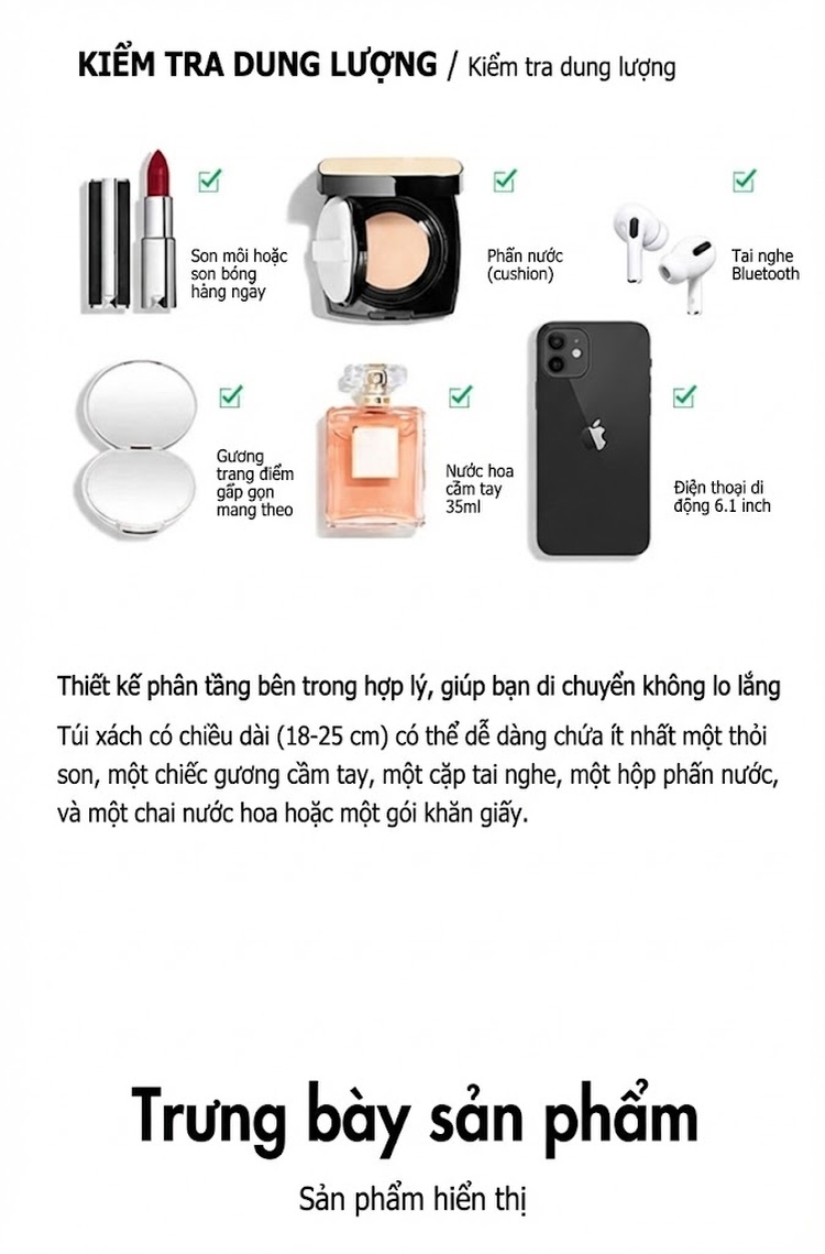 Túi Đeo Vai/Đeo Chéo Nữ Da Mềm Phong Cách Vintage chi tiết 16