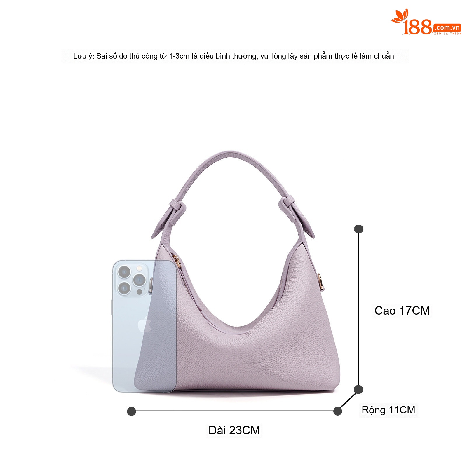 Túi Đeo Vai/Đeo Chéo Nữ Da Mềm Sức Chứa Lớn Phong Cách Casual Màu Tím, Nâu