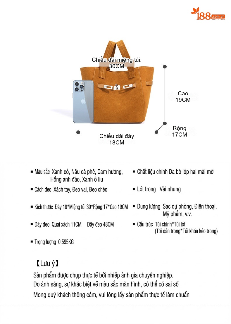 Túi Đeo Vai/Đeo Chéo Nữ Da Mờ Khóa Gài Thiết Kế Nhỏ Gọn Phong Cách Vintage Màu Nâu chi tiết 7