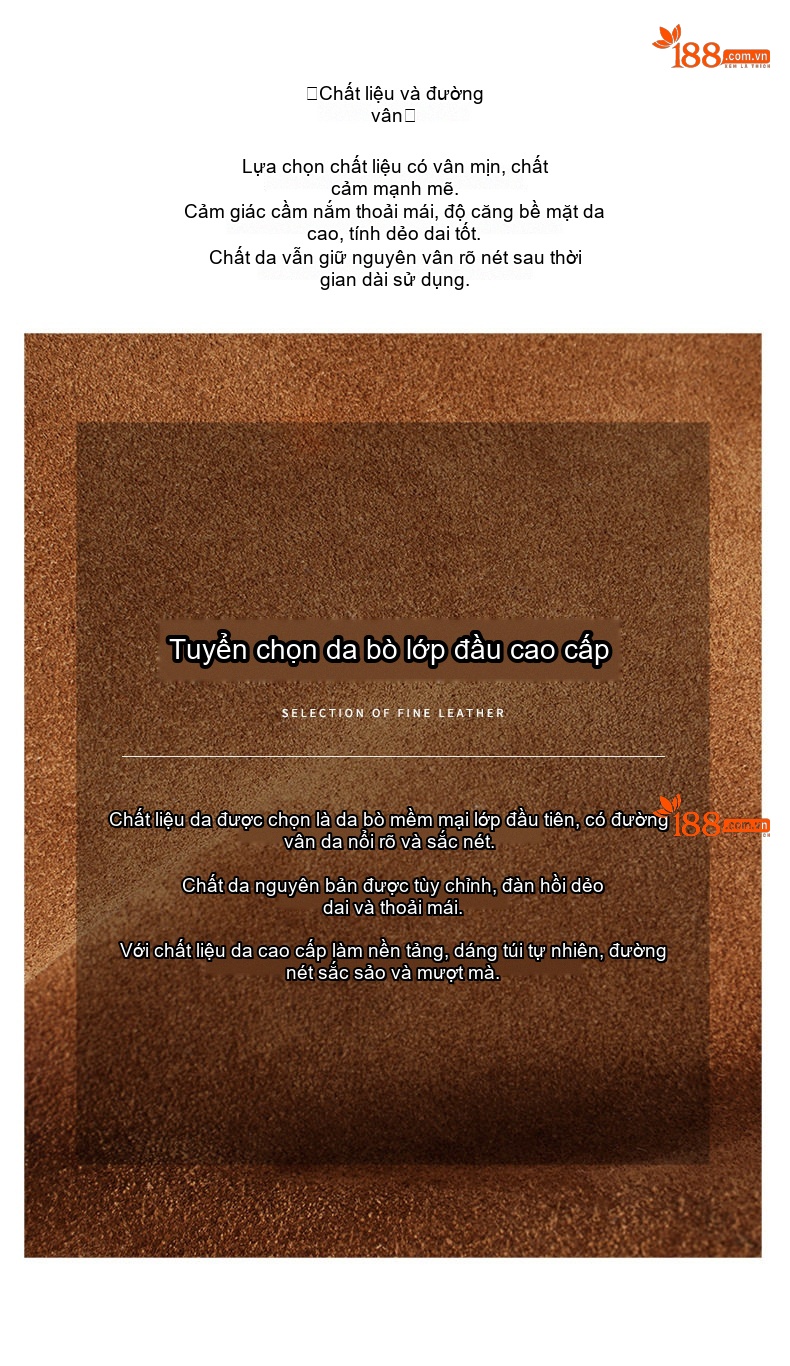 Túi Đeo Vai/Đeo Chéo Nữ Da Mờ Thiết Kế Hàn Quốc Màu Nâu, Đen chi tiết 10