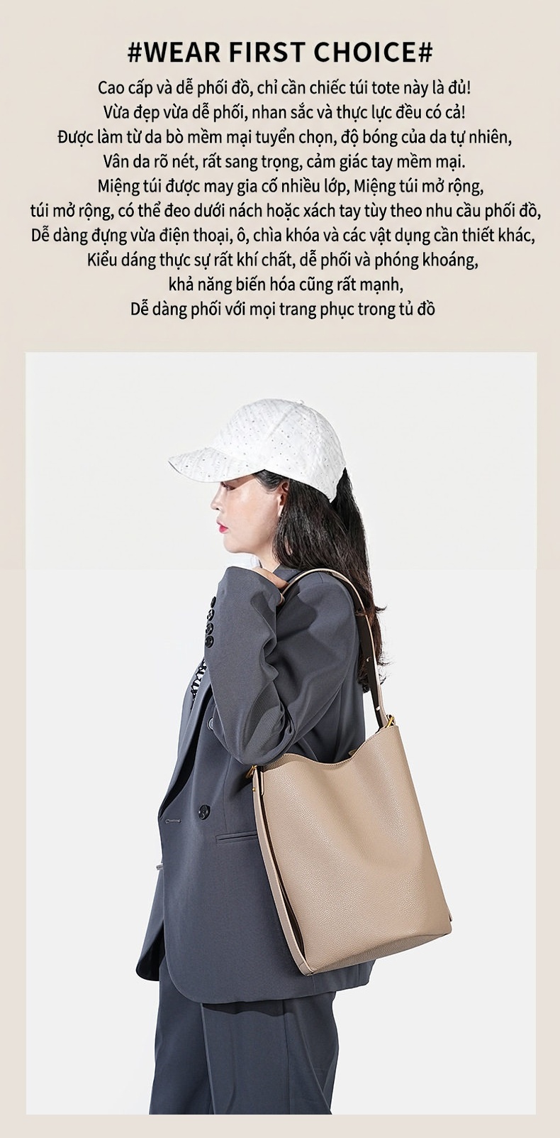 Túi Đeo Vai/Đeo Chéo Nữ Da Thật Thiết Kế Độc Đáo Phong Cách Sang Trọng chi tiết 5