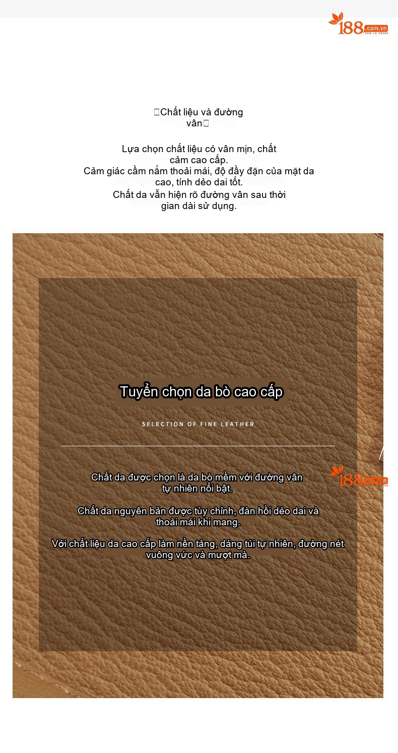 Túi Đeo Vai/Đeo Chéo Nữ Thiết Kế Nhỏ Gọn Bề Mặt Da Mờ Màu Nâu, Đen, Be chi tiết 8