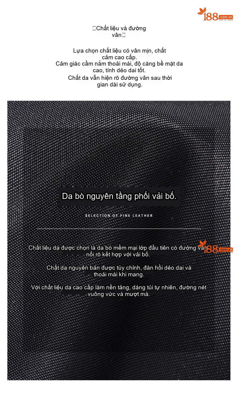 Túi Đeo Vai/Đeo Chéo Nữ Thiết Kế Nhỏ Gọn Chất Liệu Nylon Da Thật Màu Đen, Xanh Rêu chi tiết 11