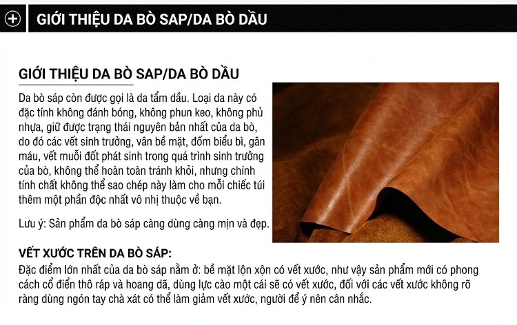 Túi Đeo Vai Nam Da Bò Madhorse Đa Năng, Túi Xách Tay Da Thật Màu Nâu chi tiết 1