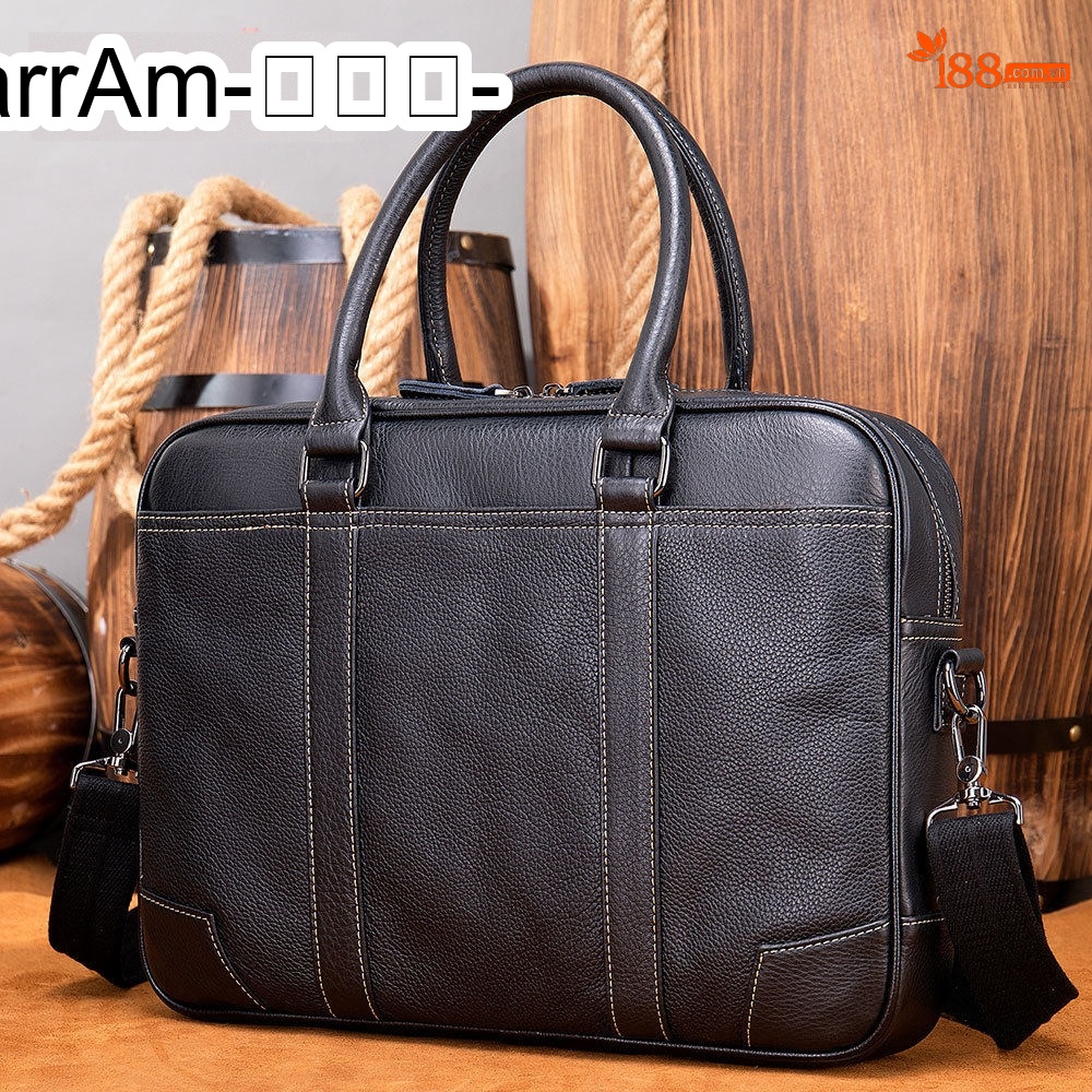 Túi Đeo Vai Nam Da Thật Công Sở Đa Năng Đựng Laptop Sức Chứa Lớn Màu Đen chi tiết 4