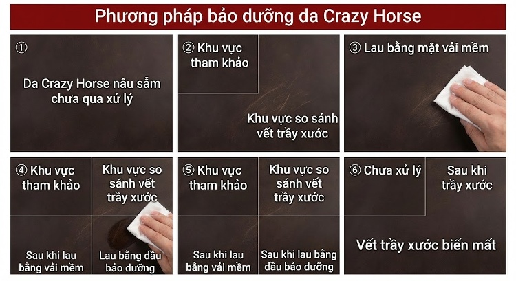 Túi Đeo Vai Nam Da Thật Túi Đeo Chéo Da Bò Sức Chứa Lớn Phong Cách Retro Màu Nâu chi tiết 3