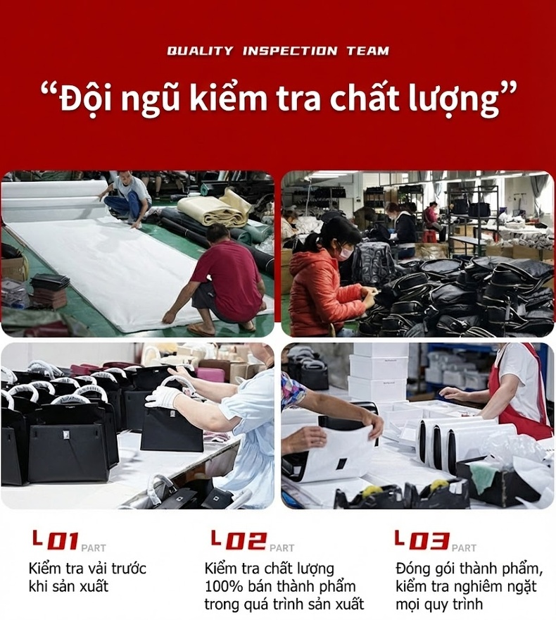 Túi Đeo Vai Nữ Da Bò Hàn Quốc, Túi Xách Tay Hình Thùng, Phong Cách Tiểu Thư Màu Nâu, Trắng Kem chi tiết 27