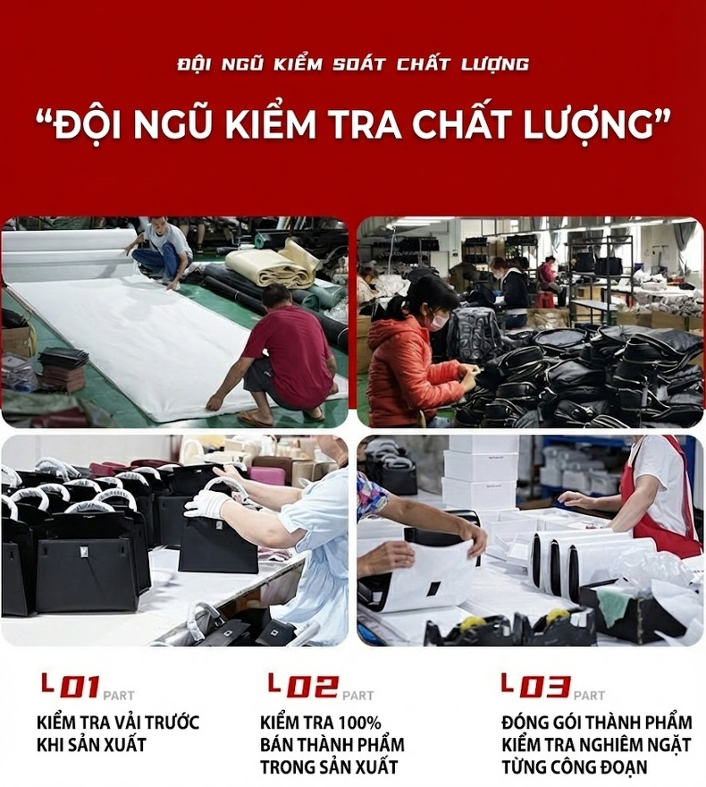 Túi Đeo Vai Nữ Da Bò Họa Tiết Đan Chéo Phong Cách Tiểu Thư Màu Nâu, Trắng, Be chi tiết 26