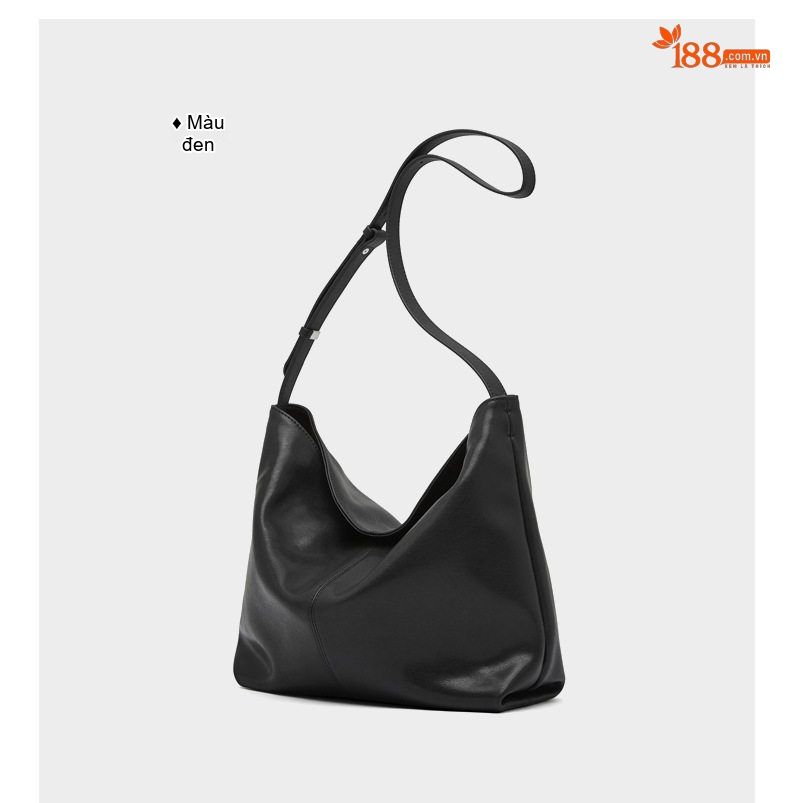 Túi Đeo Vai Nữ Da Bò Hobo Đựng Vừa A4 Công Sở Da Thật Màu Nâu, Đen, Đỏ Rượu... chi tiết 25