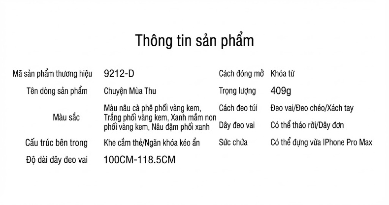 Túi Đeo Vai Nữ Da Bò Mini Dáng Hộp Quai Xách Tay Màu Nâu, Trắng, Xanh... chi tiết 3