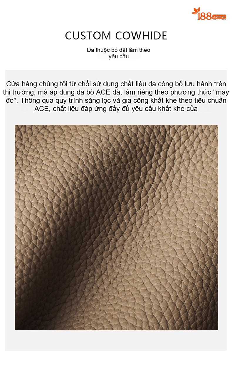 Túi Đeo Vai Nữ Da Bò Quai Ngắn Phong Cách Pháp Màu Xám Voi chi tiết 6