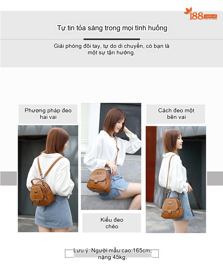 Túi Đeo Vai Nữ Da Bóng Retro Vintage Mini Cầm Tay, Đeo Chéo, Đeo Vai Màu Nâu Cổ Điển, Đen Dễ Phối, Đỏ Rượu Vang, Xanh Biển Hồ... chi tiết 6