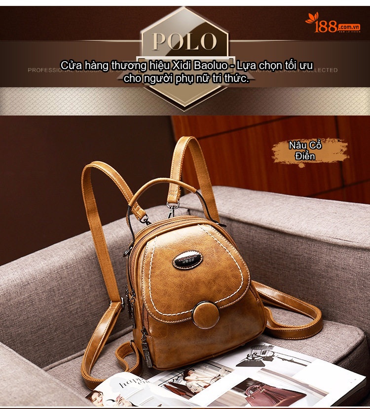 Túi Đeo Vai Nữ Da Bóng Retro Vintage Mini Cầm Tay, Đeo Chéo, Đeo Vai Màu Nâu Cổ Điển, Đen Dễ Phối, Đỏ Rượu Vang, Xanh Biển Hồ... chi tiết 19