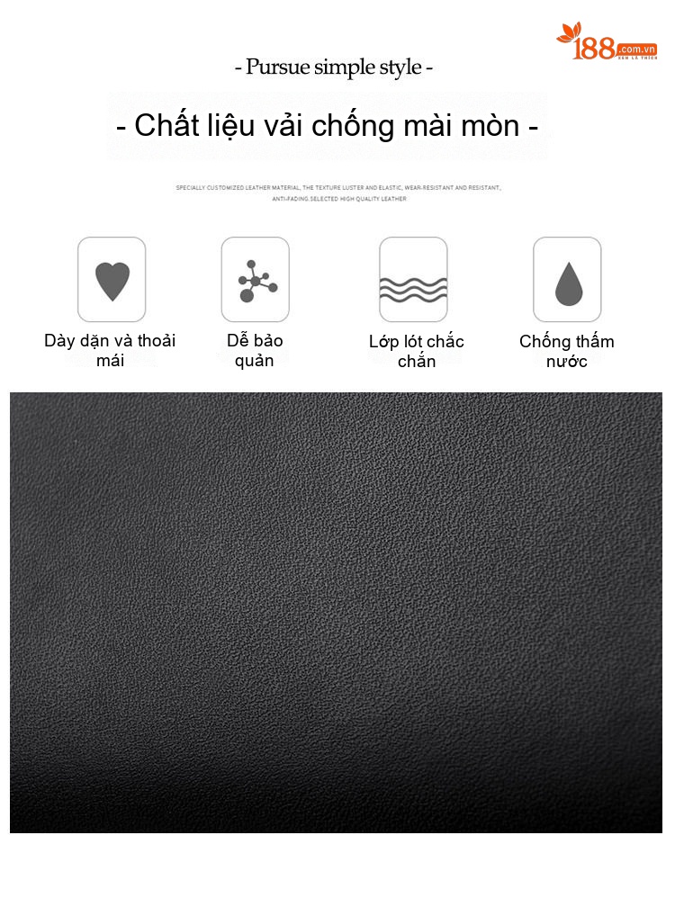 Túi Đeo Vai Nữ Da Bóng Thiết Kế Thanh Lịch Màu Đỏ Rượu, Đen, Kem, Trắng chi tiết 7