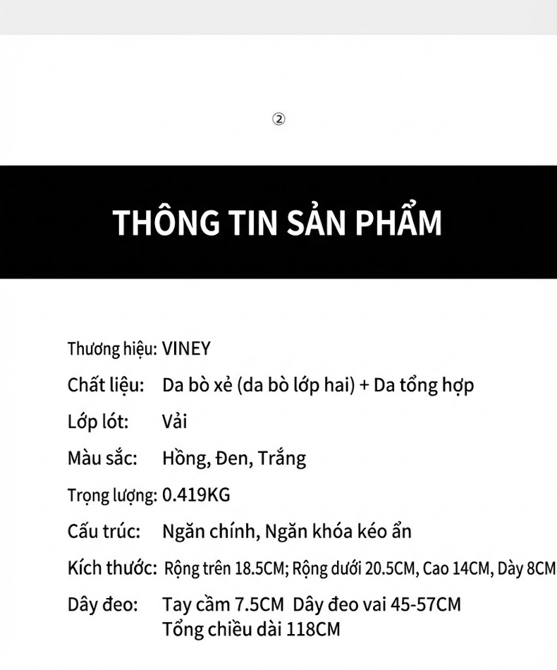 Túi Đeo Vai Nữ Da Bóng, Túi Xách Tay Mini Thời Trang Màu Hồng chi tiết 6