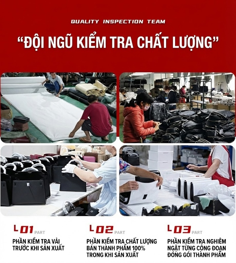 Túi Đeo Vai Nữ Da Cừu Thật Đeo Chéo Phong Cách Công Sở Màu Đen, Xám Xanh chi tiết 24
