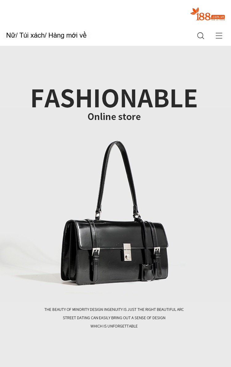 Túi Đeo Vai Nữ Da Dầu Sáp Retro Công Sở, Túi Kẹp Nách, Túi Đeo Chéo, Túi Postman Sức Chứa Lớn Màu Đen, Nâu chi tiết 1