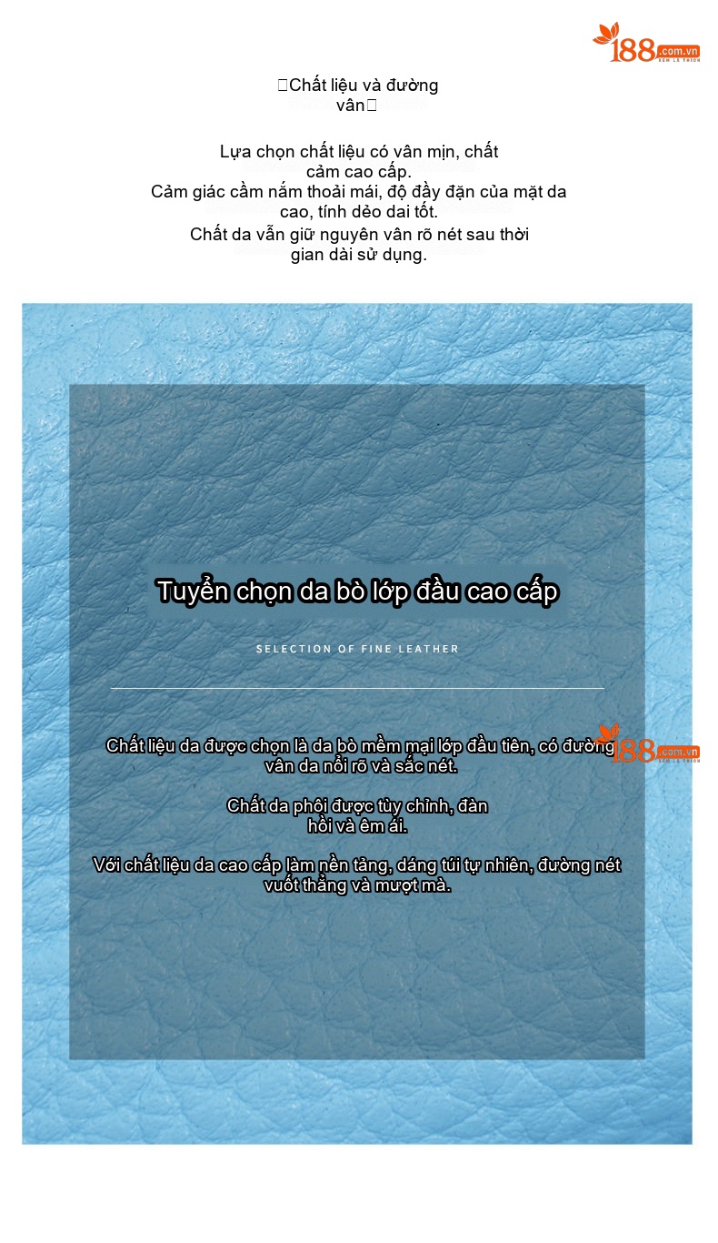 Túi Đeo Vai Nữ Da Mềm Mại Kiểu Dáng Hàn Quốc Màu Xanh, Hồng chi tiết 9