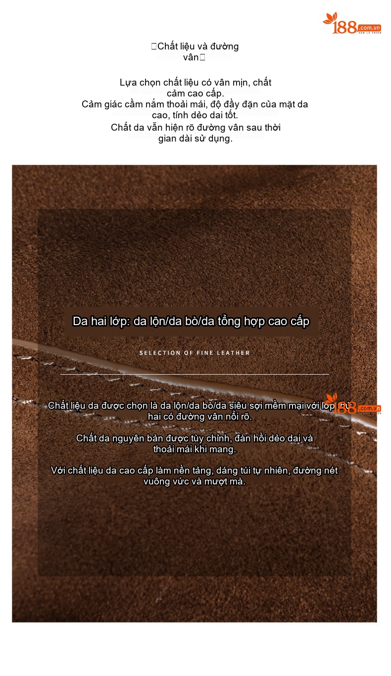 Túi Đeo Vai Nữ Da Mờ Dáng Bánh Bao Đeo Nách Đeo Chéo Đa Năng Màu Nâu, Đen, Đỏ Rượu chi tiết 11