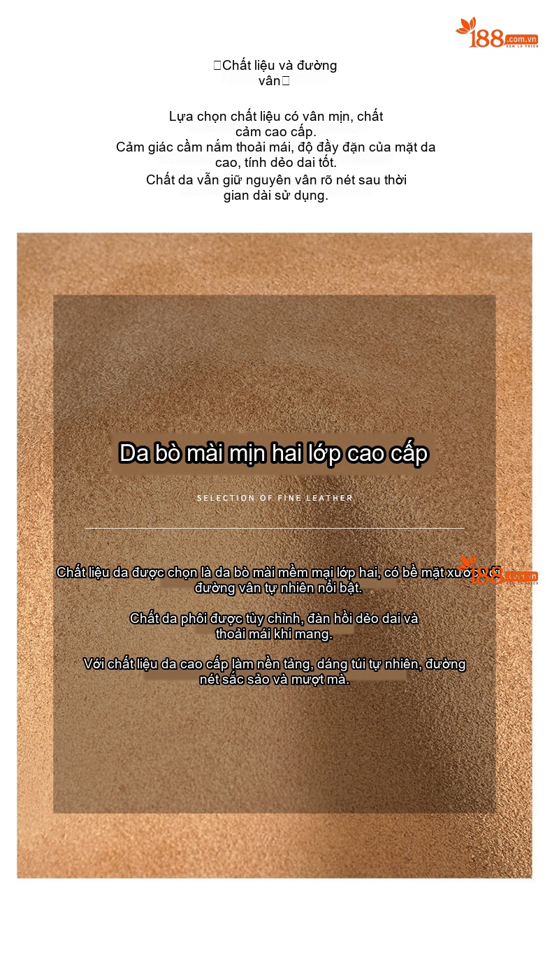 Túi Đeo Vai Nữ Da Mờ Kiểu Dáng Bánh Sủi Cảo Đeo Chéo Thanh Lịch Màu Nâu, Xanh Dương chi tiết 11