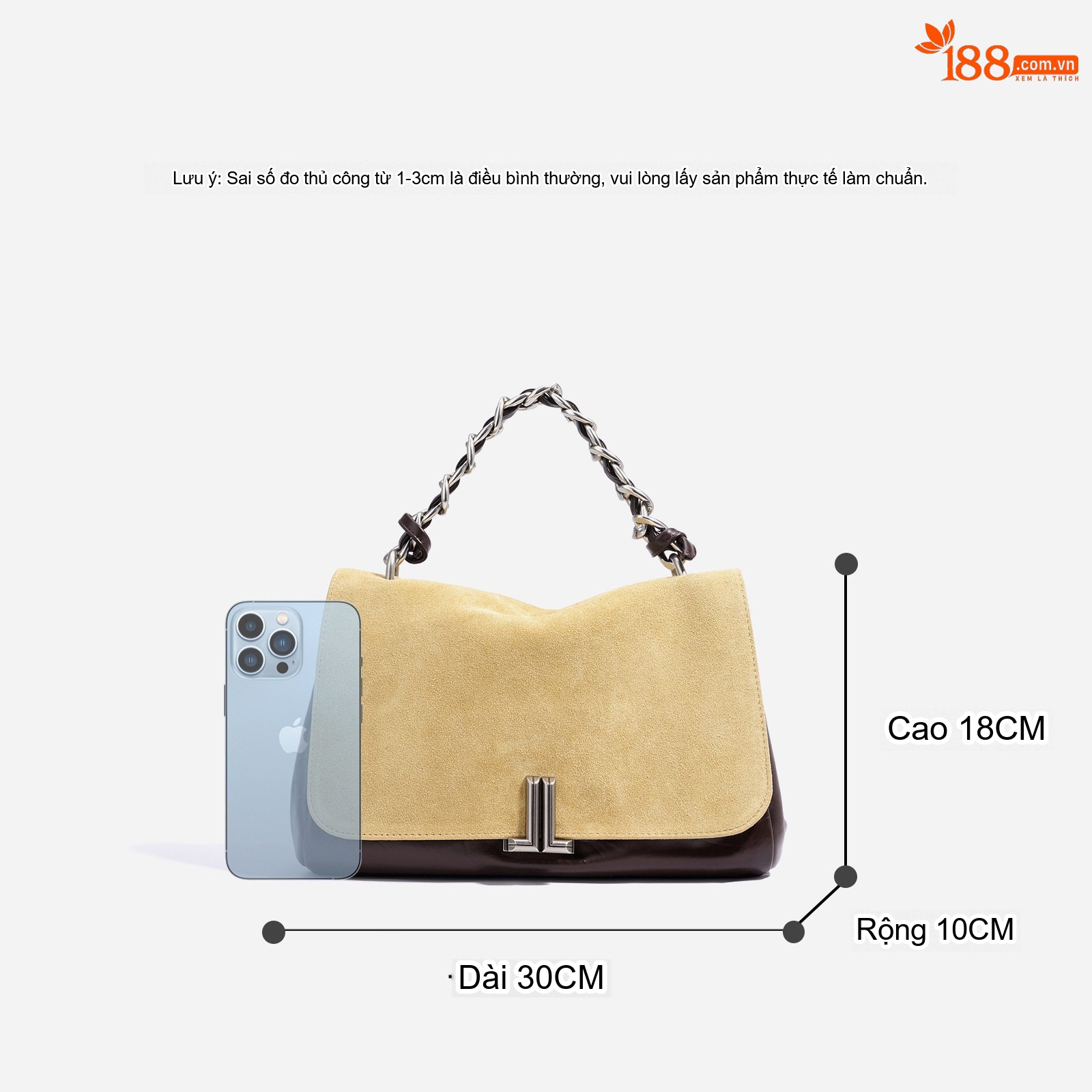Túi Đeo Vai Nữ Da Mờ Phối Màu Vintage Đựng Vừa A4