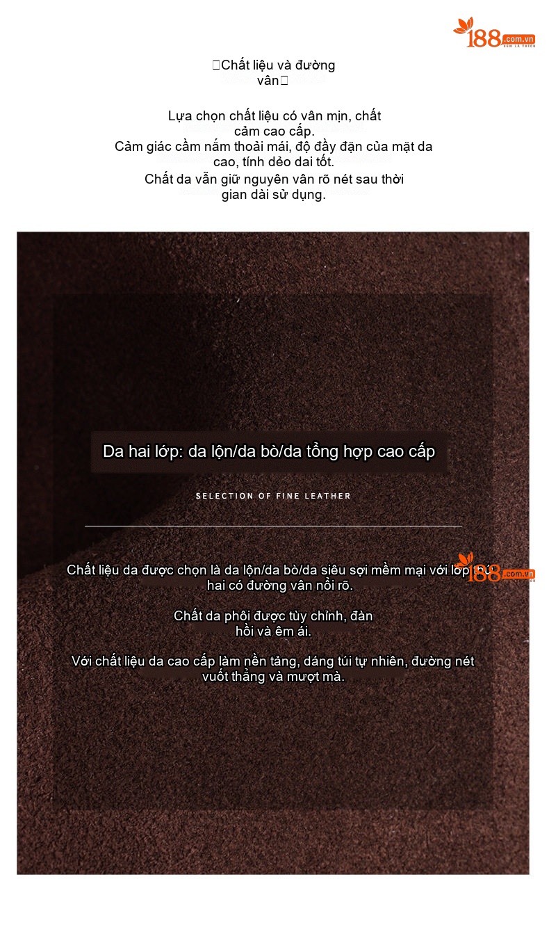 Túi Đeo Vai Nữ Da Mờ Sức Chứa Lớn Phong Cách Hàn Quốc Màu Nâu, Đỏ Tía chi tiết 11