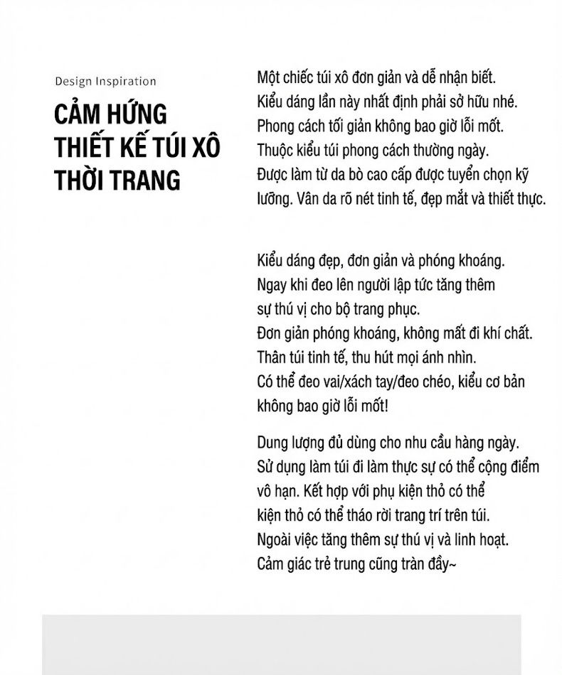 Túi Đeo Vai Nữ Da Thật Dáng Xô/Bucket Kèm Móc Khóa Màu Trắng Kem, Nâu chi tiết 1