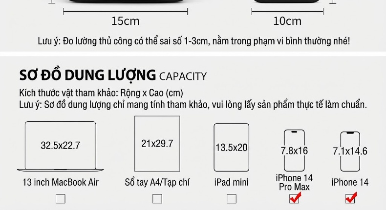 Túi Đeo Vai Nữ Da Thật Dáng Xô/Bucket Kèm Móc Khóa Màu Trắng Kem, Nâu chi tiết 4