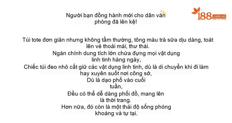 Túi Đeo Vai Nữ Da Thật Phong Cách Tối Giản Sức Chứa Lớn Màu Be chi tiết 2