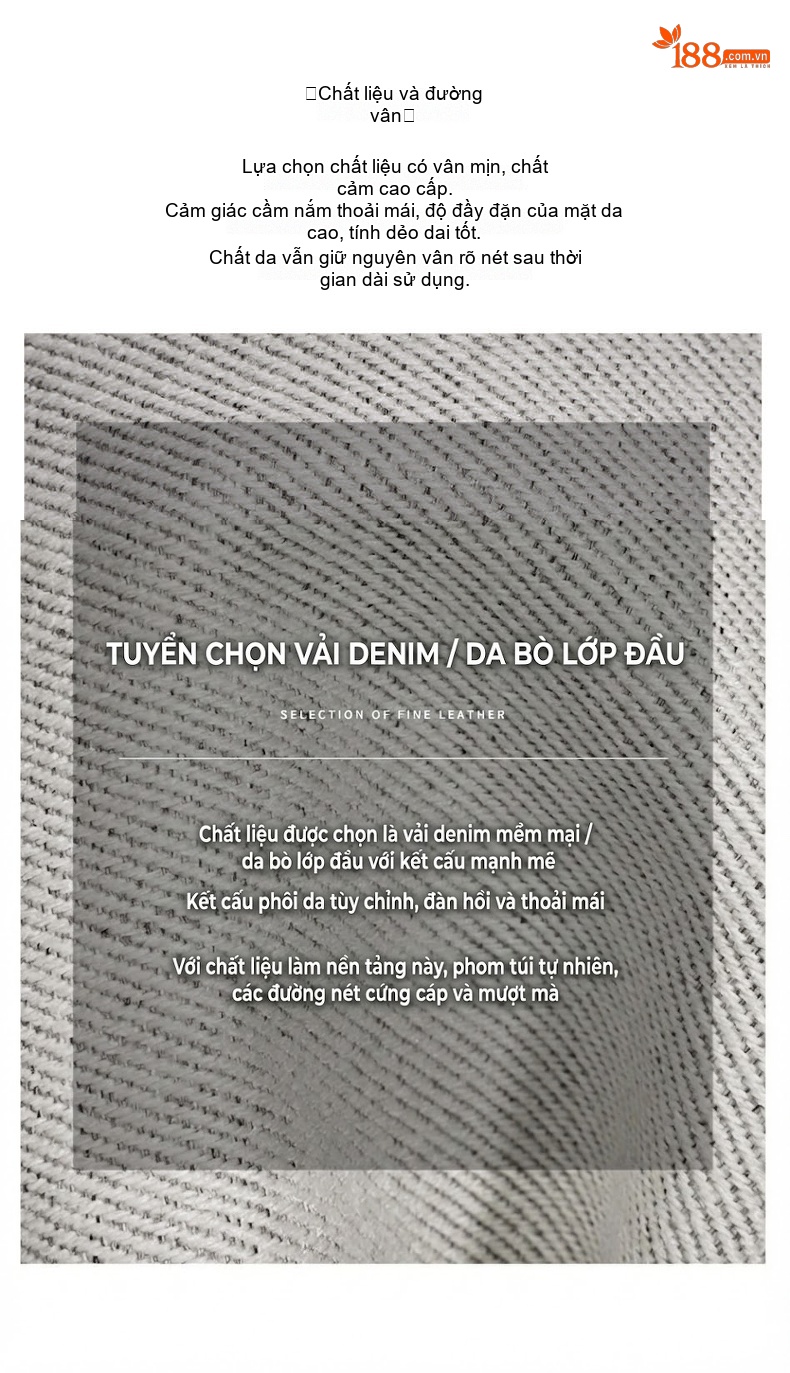 Túi Đeo Vai Nữ Da Thật Sức Chứa Lớn Phong Cách Hàn Quốc Màu Trắng, Đen chi tiết 10