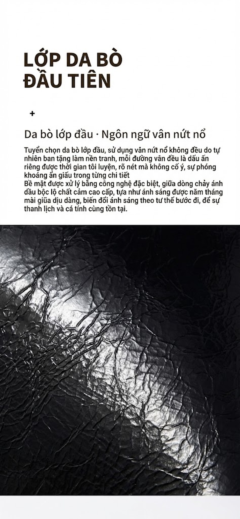 Túi Đeo Vai Nữ Da Thật Vân Nứt Kiểu Bánh Bao Quai Xích Màu Đen, Trắng chi tiết 5