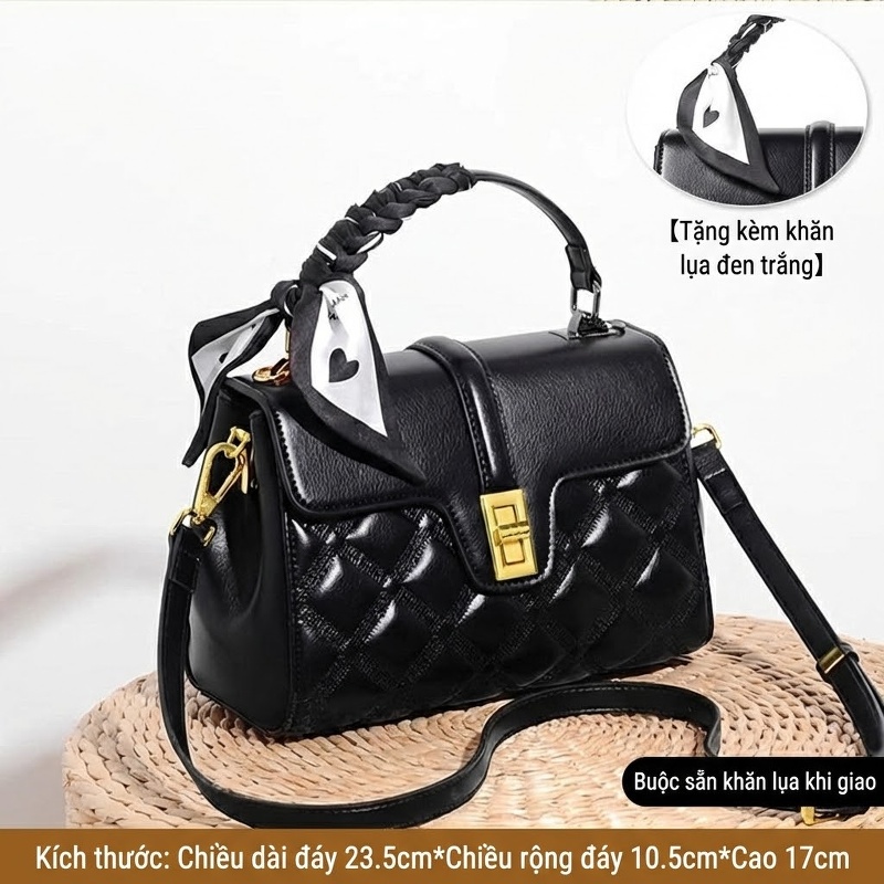 Màu đen [buộc khăn lụa và vận chuyển]