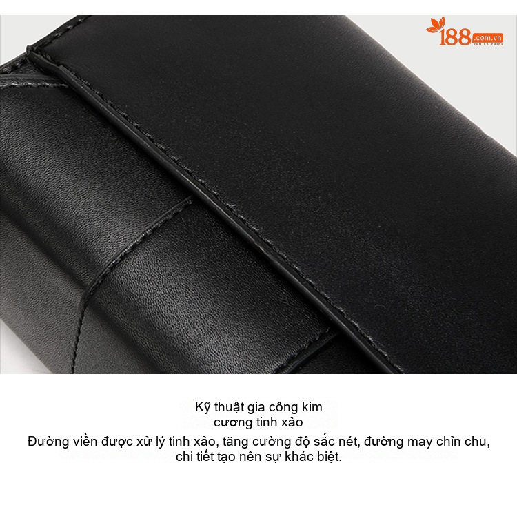 Túi Đeo Vai Nữ Kiểu Dáng Hộp Đậu Phụ Da Bóng Màu Đen chi tiết 6