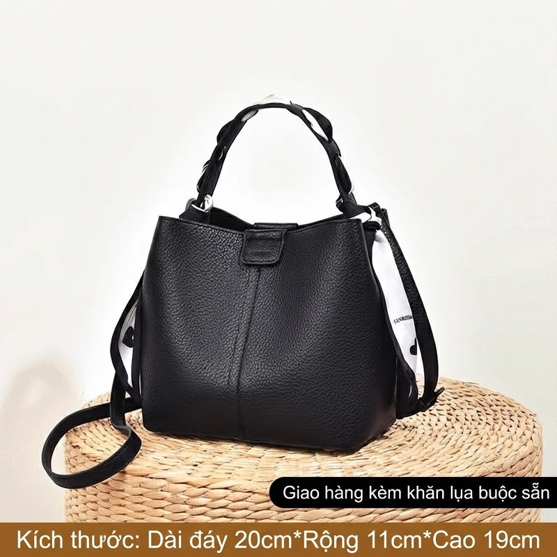 Màu đen [buộc khăn lụa và vận chuyển]