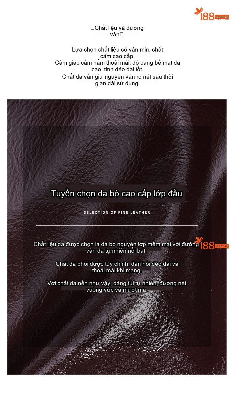 Túi Đeo Vai Nữ Thiết Kế Hình Trăng Lưỡi Liềm Da Bóng Cao Cấp Màu Đen, Nâu Đỏ, Trắng Kem chi tiết 11