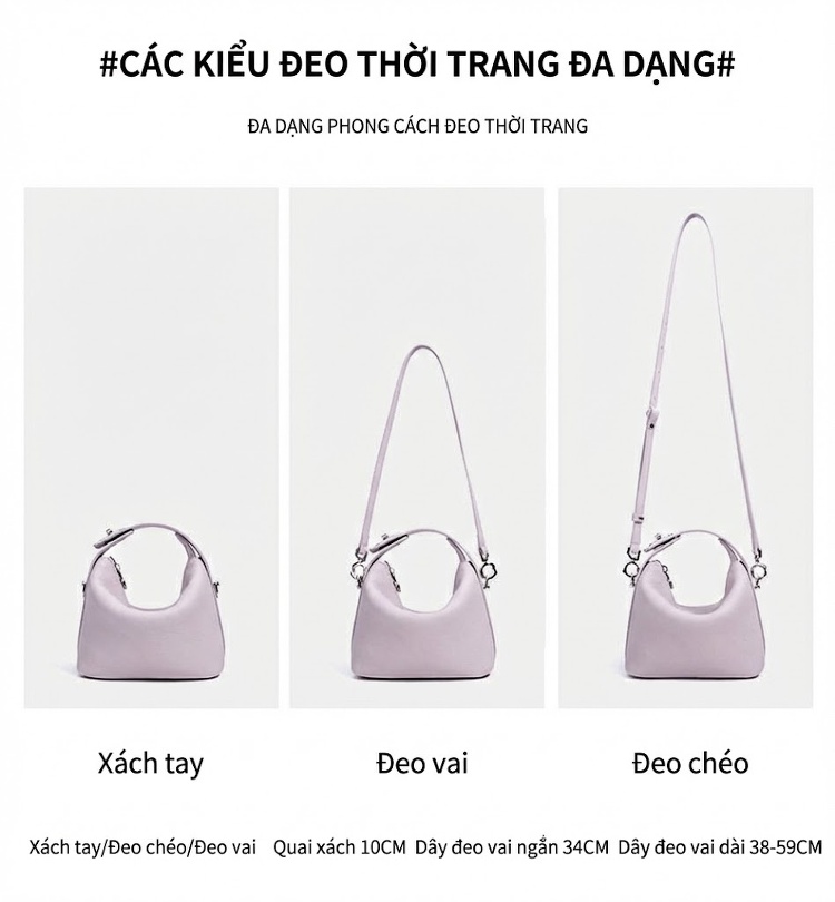 Túi đeo vai nữ thiết kế nhỏ gọn đựng son môi, tiền xu, túi xách tay mini phong cách thời trang chi tiết 8