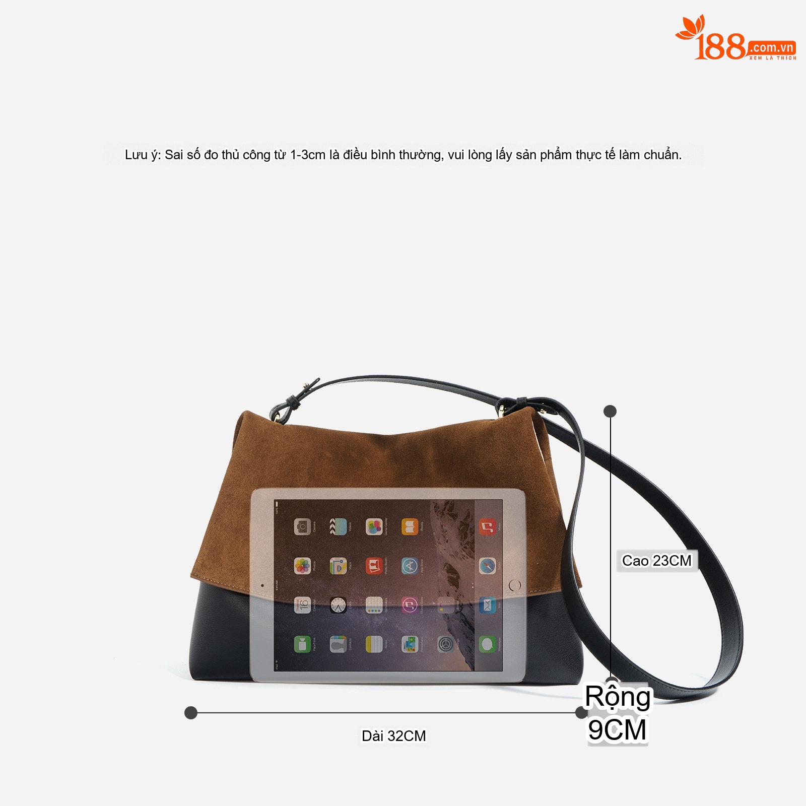 Túi Đeo Vai Nữ Thiết Kế Tối Giản Da Mờ Phong Cách Vintage Màu Nâu, Đen