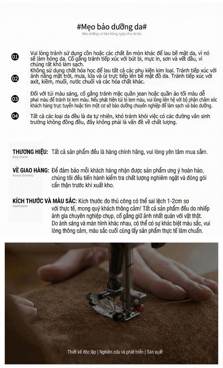 Túi Đeo Vai Nữ Vải Nylon Túi Tote Du Lịch Cỡ Lớn Quai Xách Da Thật Màu Be, Nâu, Đen chi tiết 20