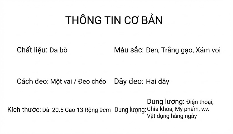 Túi Đeo Vai/Túi Đeo Chéo Nữ Da Bóng Phong Cách Âu Mỹ chi tiết 2