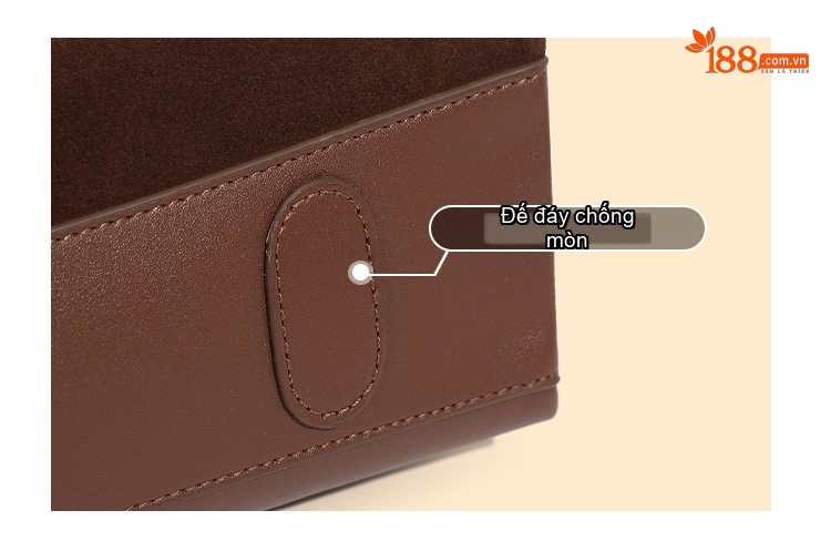 Túi Đeo Vai/Túi Tote Nữ Da Mờ Sức Chứa Lớn Phong Cách Công Sở Màu Nâu chi tiết 6