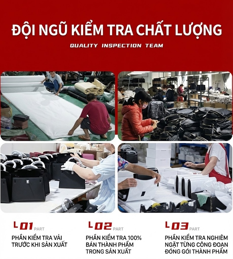 Túi Đeo Vai/Túi Xách Tay Nữ Da Bò Nhỏ Gọn Phong Cách Công Sở Màu Be chi tiết 32