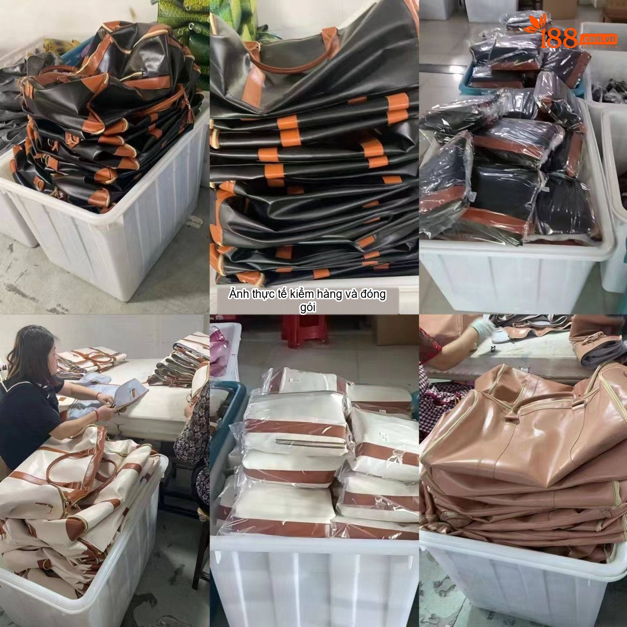 Túi Du Lịch Da PU Cỡ Lớn Tiện Lợi Thời Trang Màu Trắng, Nâu, Đen, Hồng chi tiết 40