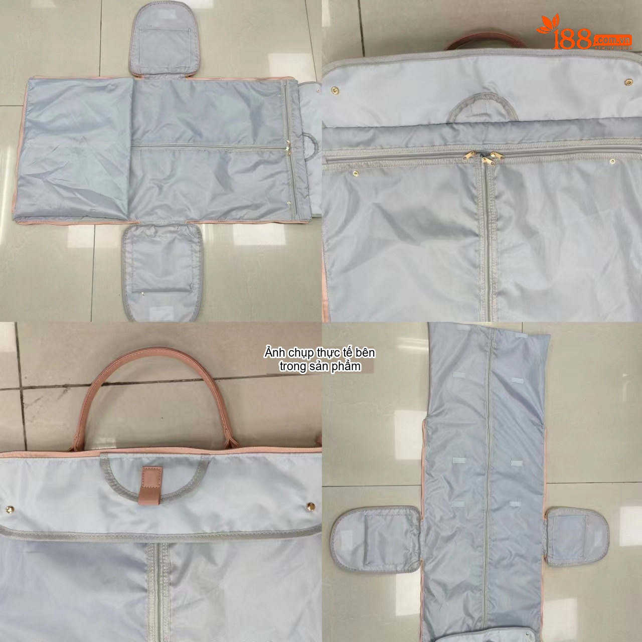 Túi Du Lịch Da PU Cỡ Lớn Tiện Lợi Thời Trang Màu Trắng, Nâu, Đen, Hồng chi tiết 43