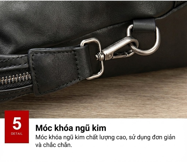 Túi Du Lịch Nam Da Thật Sức Chứa Lớn Phong Cách Thời Trang Màu Đen, Nâu chi tiết 18