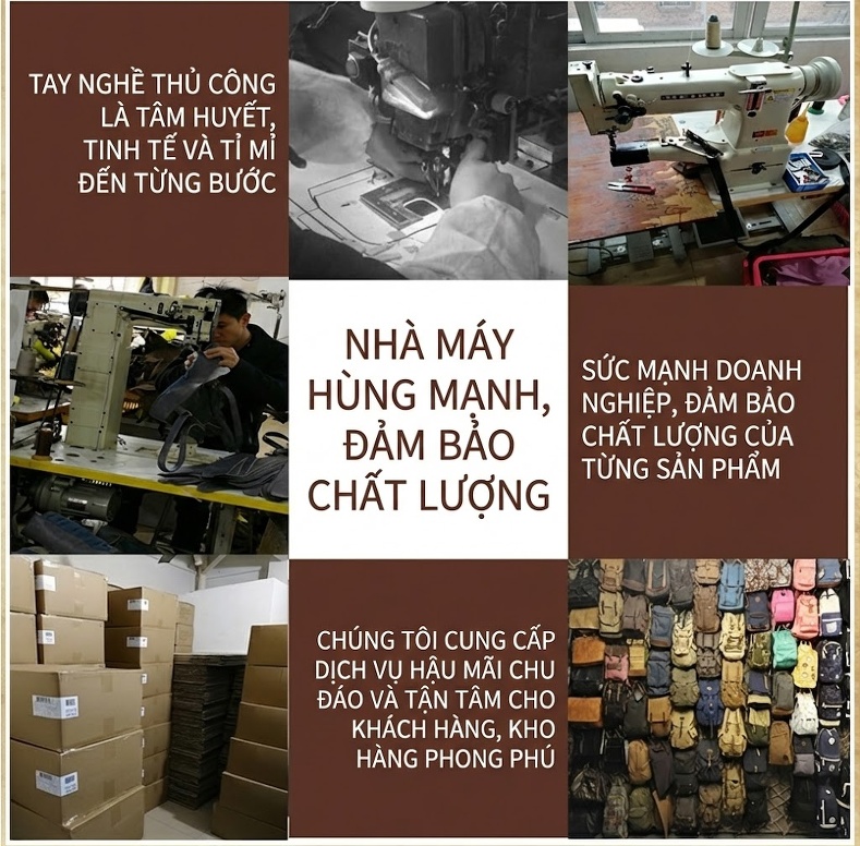 Túi Du Lịch Vải Canvas Chống Thấm Nước Đeo Chéo Vai Nam Đựng Hành Lý Màu Nâu, Đen, Xám, Đỏ... chi tiết 3