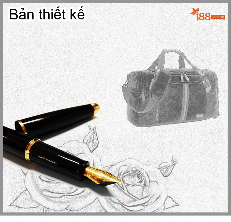 Túi Du Lịch Canvas Da Thật Thể Thao Gym Chống Nước Ngăn Đồ Ướt chi tiết 3