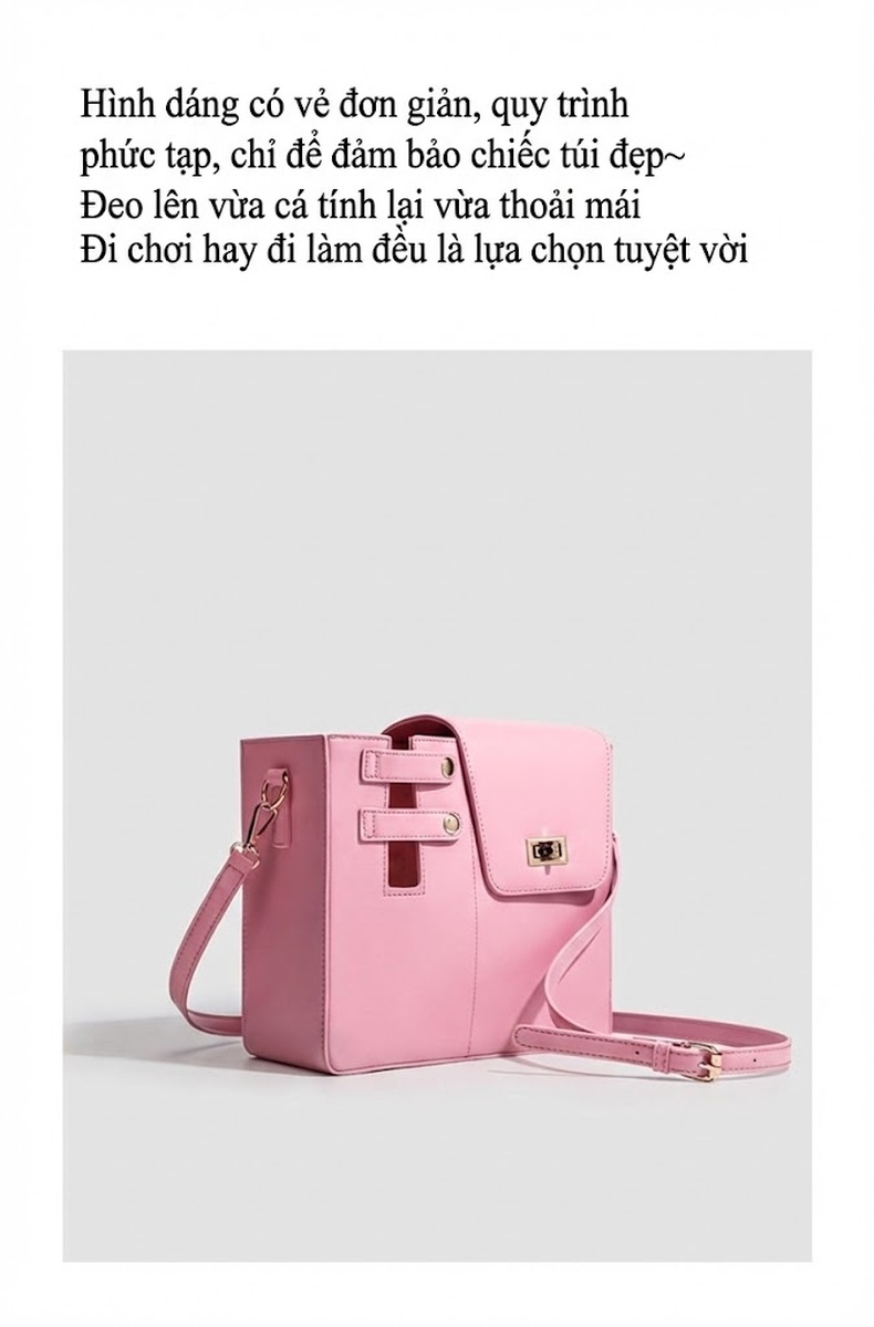 Túi Đựng Bình Nước Giữ Nhiệt Lớn Có Dây Đeo Chéo Tiện Lợi Màu Nâu, Đen, Hồng, Vân Cá Sấu... chi tiết 9