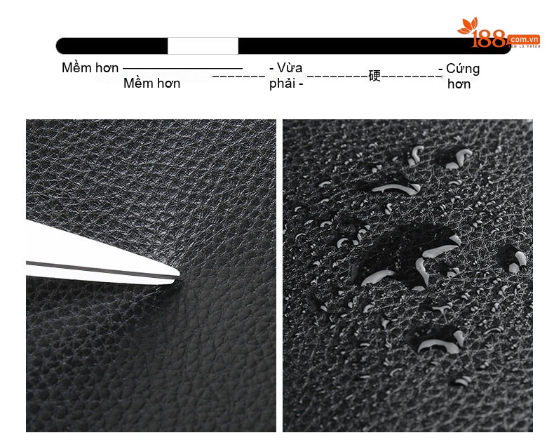 Túi Đựng Đồ Cá Nhân Nam Da Mềm Khóa Số Sức Chứa Lớn Màu Đen, Nâu chi tiết 8
