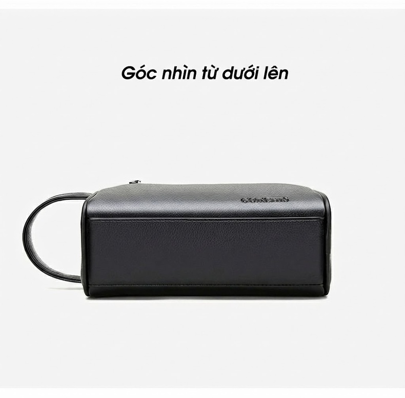 Túi Đựng Đồ Cá Nhân Nam Da Mềm Khóa Số Sức Chứa Lớn Màu Đen, Nâu chi tiết 22