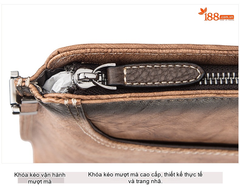 Túi Đựng Tài Liệu Nam Da Mờ Cặp Công Sở Đeo Chéo Đựng Laptop Màu Nâu, Xanh chi tiết 22